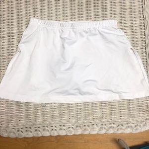 White tennis skort